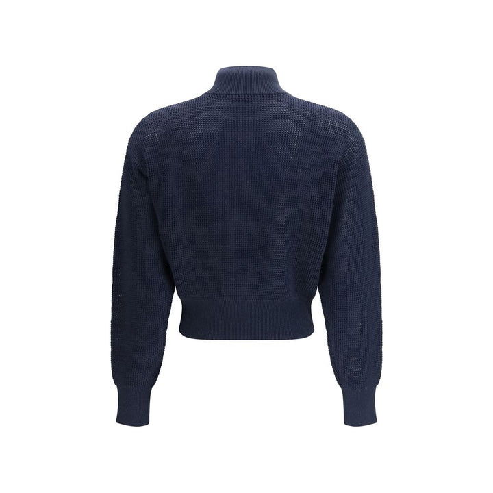 Brunello Cucinelli Blue Cotton Cardigan