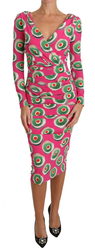 dolce and gabbana pink silk dress Long silk dress in PINK for Women