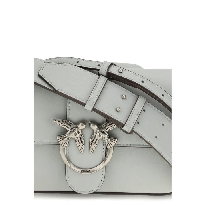PINKO Sample Sale PINKO Gray Calf Leather Bos Taurus Shoulder Bag - | Designer outlet