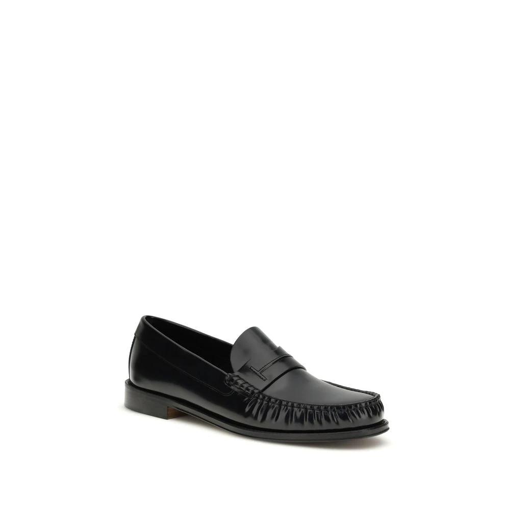 Tom Ford Sample Sale Tom Ford Black Calf Leather Bos Taurus Slip-On Loafers - | Designer outlet