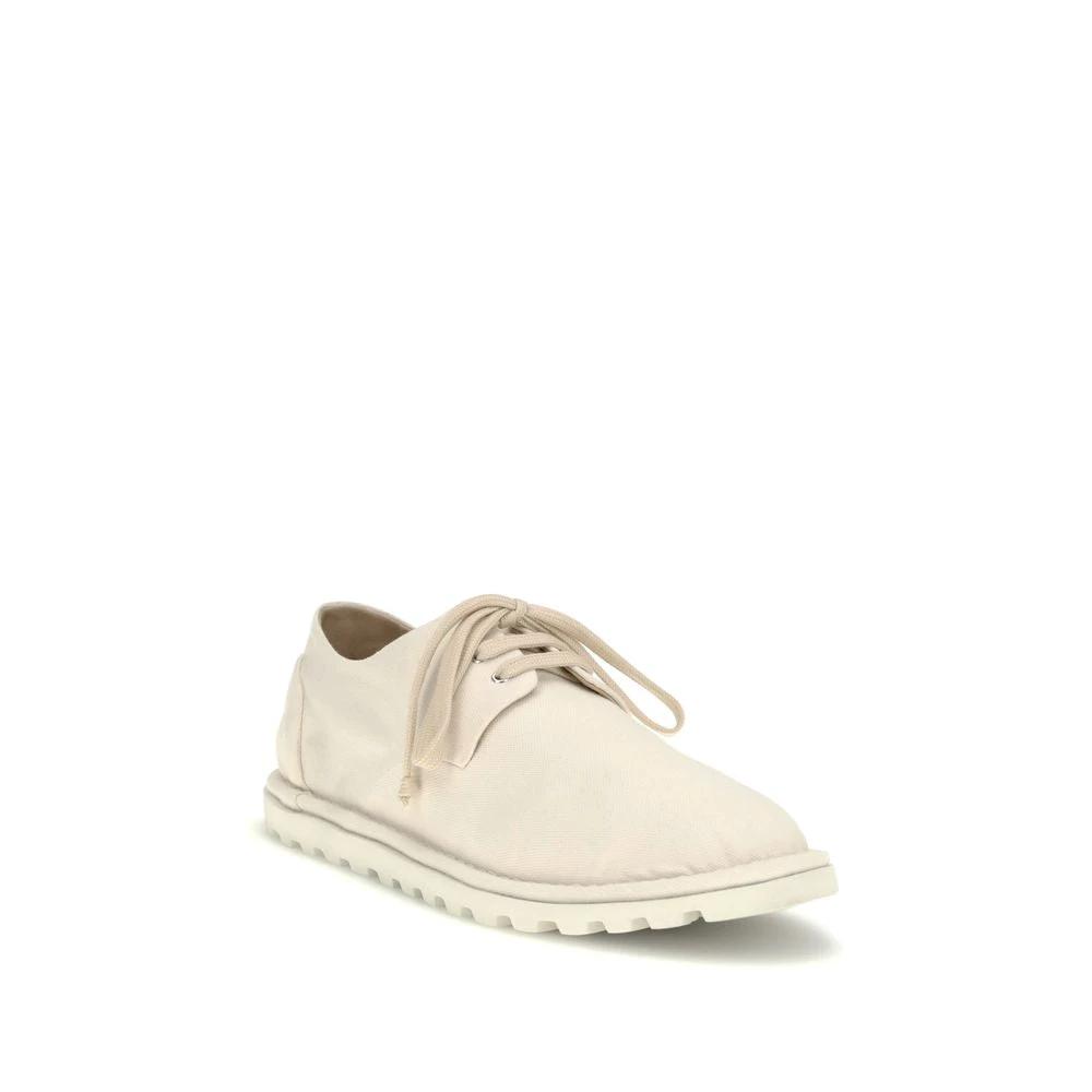 Marsell Sample Sale Marsell White Cotton Oxfords And Derbies - | Designer outlet