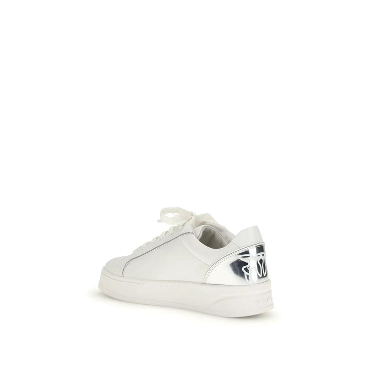 PINKO Sample Sale PINKO White Calf Leather Bos Taurus Low Top Sneakers - | Designer outlet