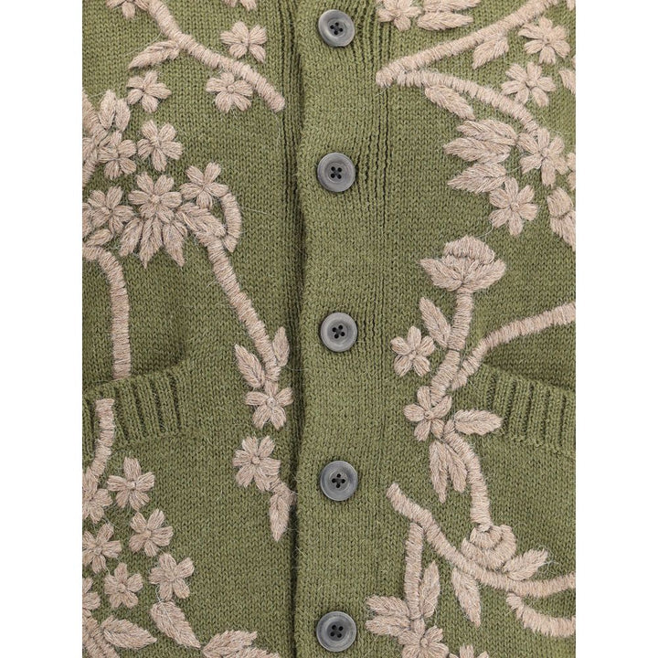 Baziszt Bicolor Alpaca Vicugna Pacos Cardigan