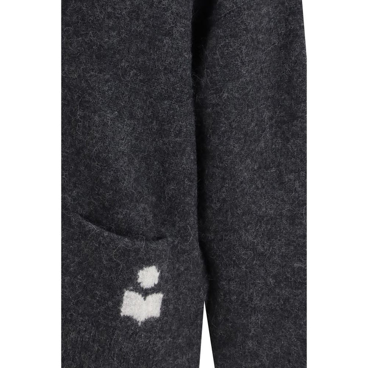 Marant Etoile Gray Alpaca Vicugna Pacos Cardigan