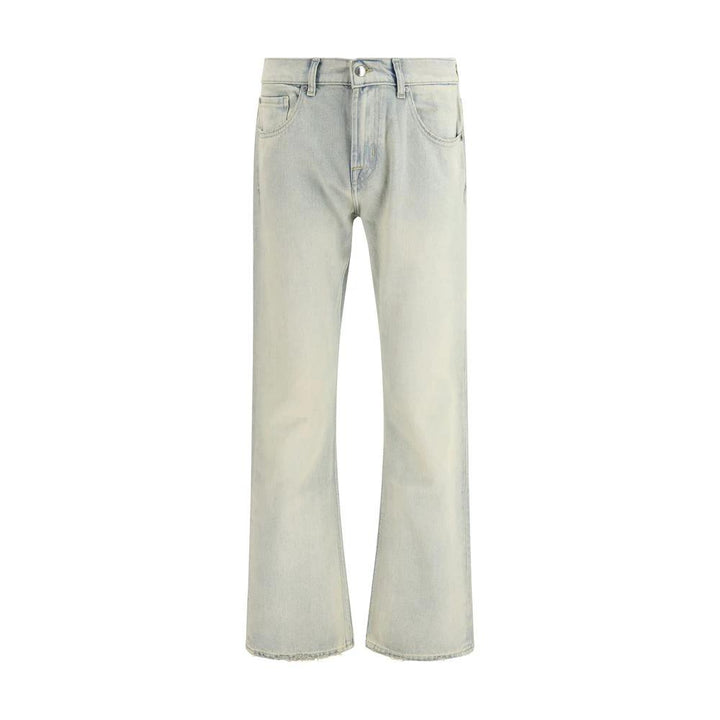 7FOR Sample Sale 7FOR Beige Cotton Bootcut Jeans - | Designer outlet