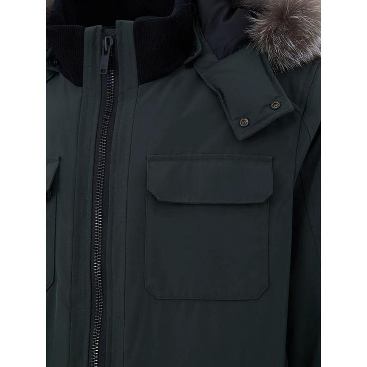 Moose Knuckles Sample Sale Moose Knuckles Green Nylon Parka - | Designer outlet
