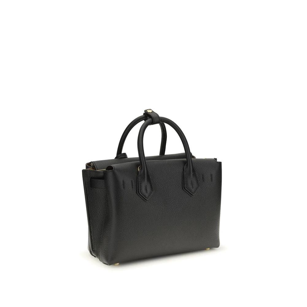 MCM Sample Sale MCM Black Calf Leather Bos Taurus Handbag - | Designer outlet