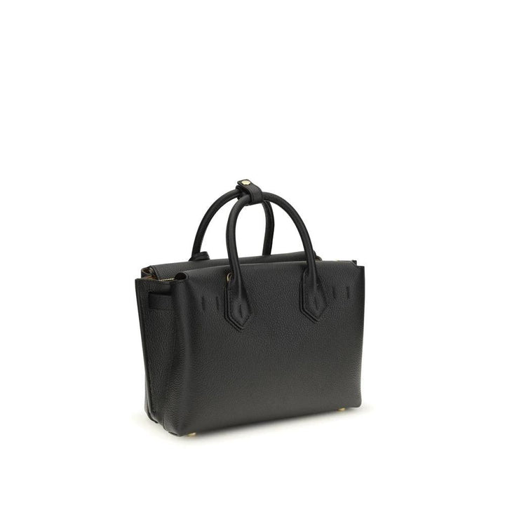 MCM Sample Sale MCM Black Calf Leather Bos Taurus Handbag - | Designer outlet