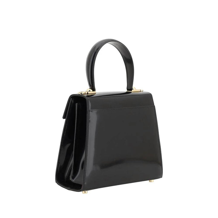 Ferragamo Sample Sale Ferragamo Black Calf Leather Bos Taurus Handbag - | Designer outlet