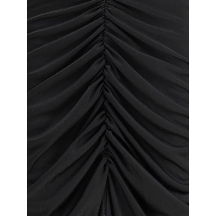 The Andamane Black Acetate Casual Dress