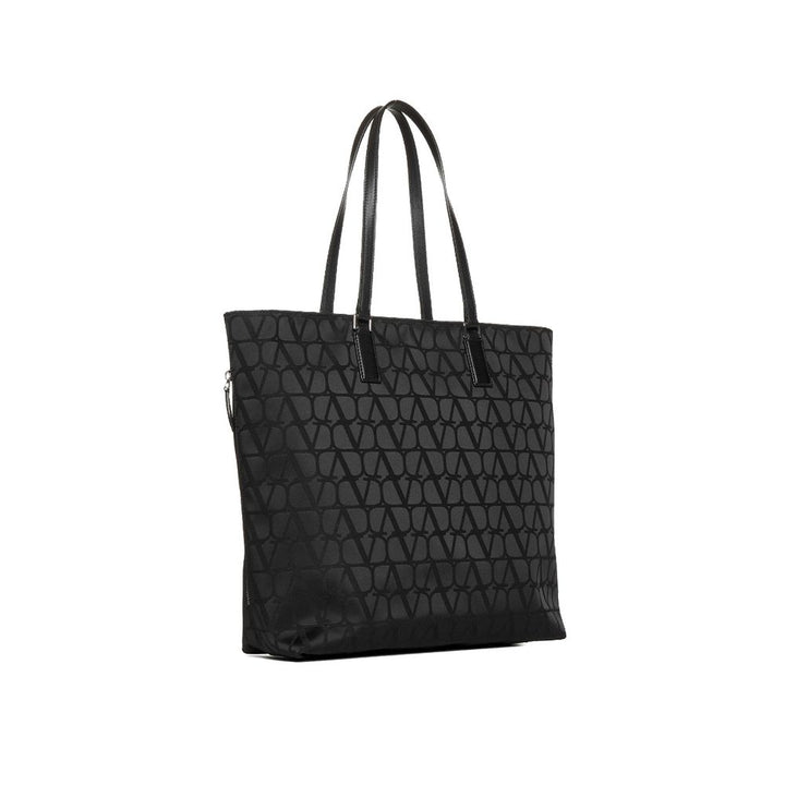 Valentino Garavani Black Cotton Tote Bag