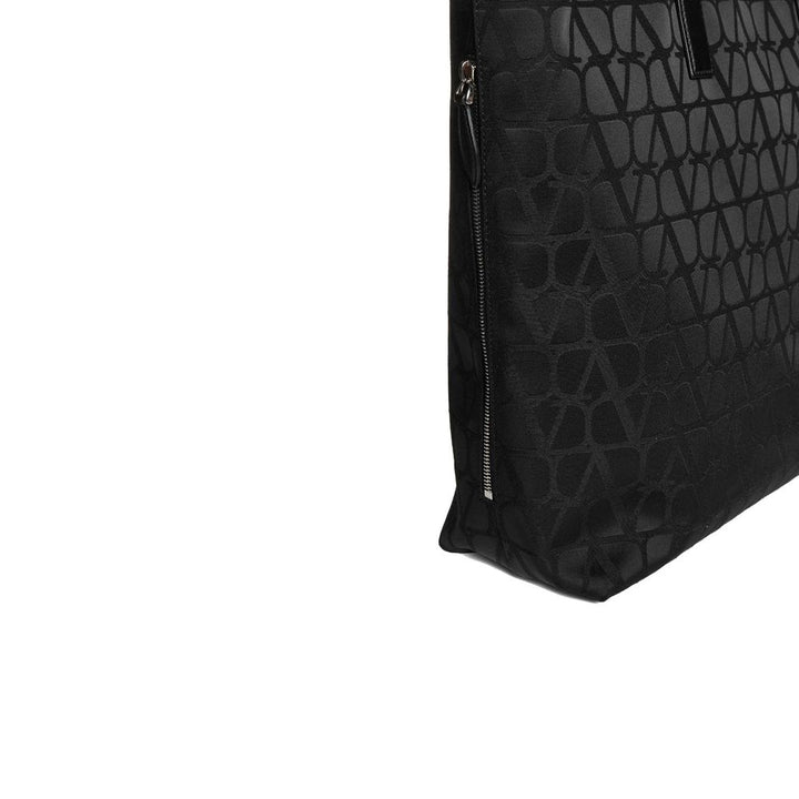 Valentino Garavani Black Cotton Tote Bag