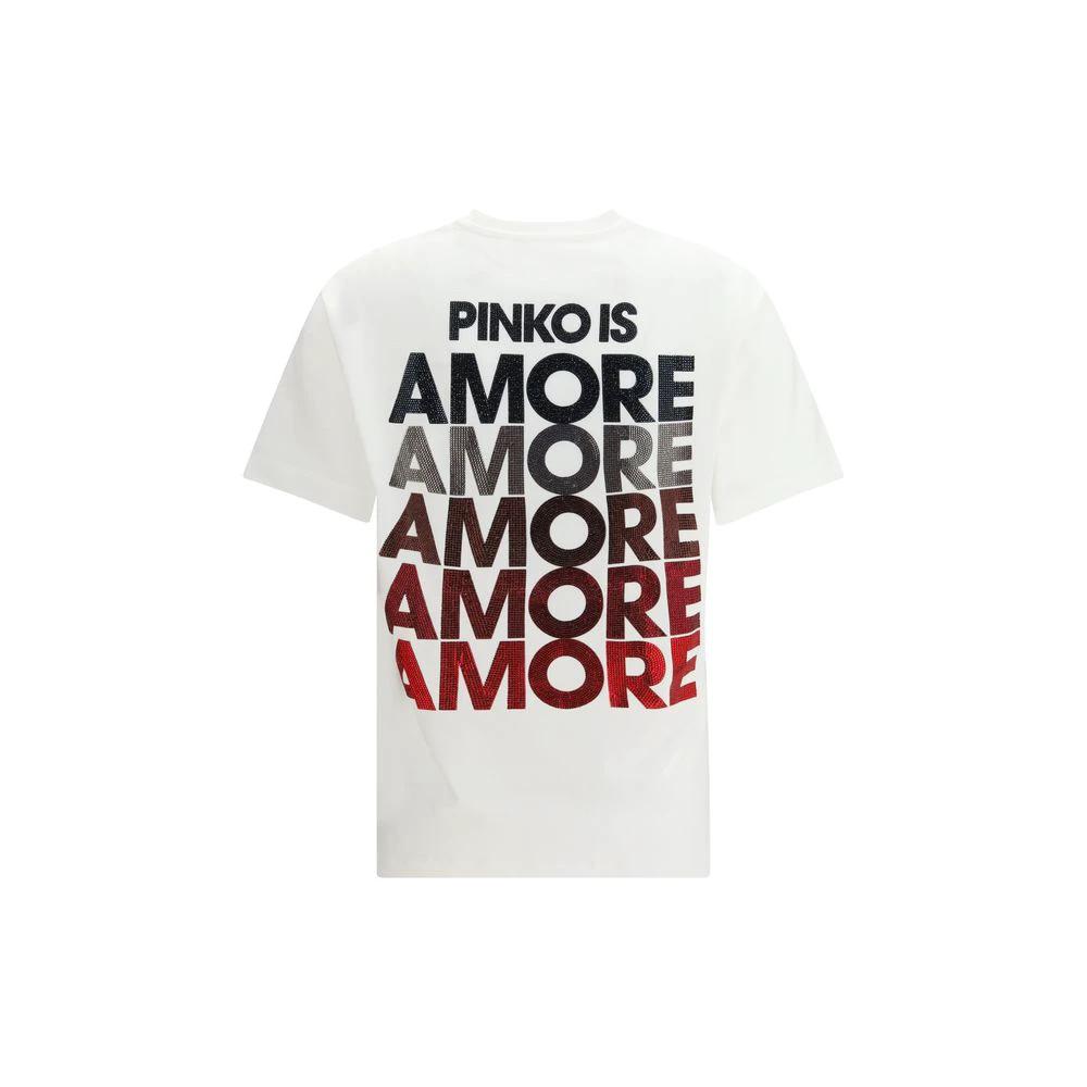 PINKO Sample Sale PINKO White Cotton T-Shirt - | Designer outlet