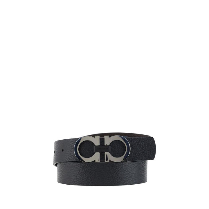 Ferragamo Sample Sale Ferragamo Black Calf Leather Bos Taurus Regular Belt - | Designer outlet