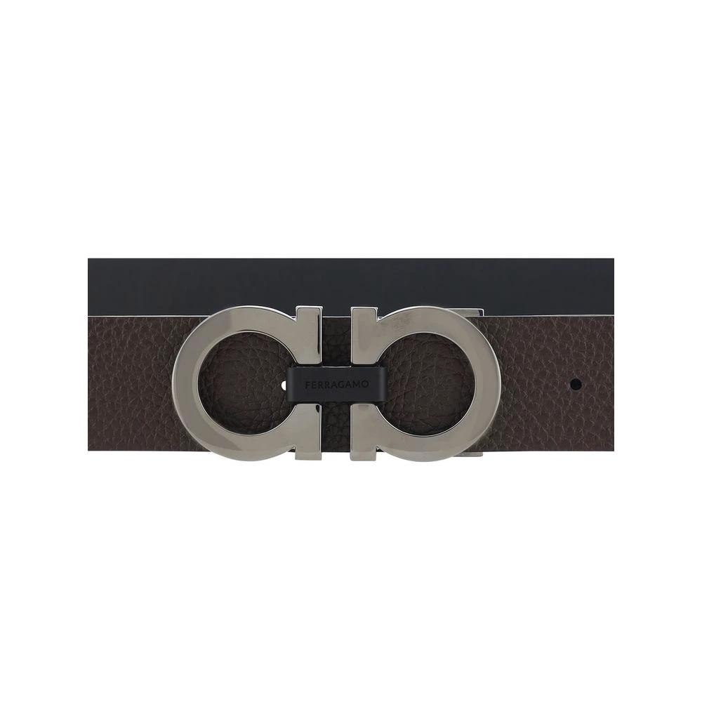 Ferragamo Sample Sale Ferragamo Black Calf Leather Bos Taurus Regular Belt - | Designer outlet