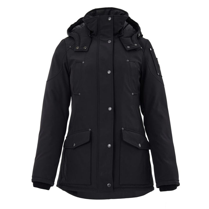 Moose Knuckles Black Cotton Coat