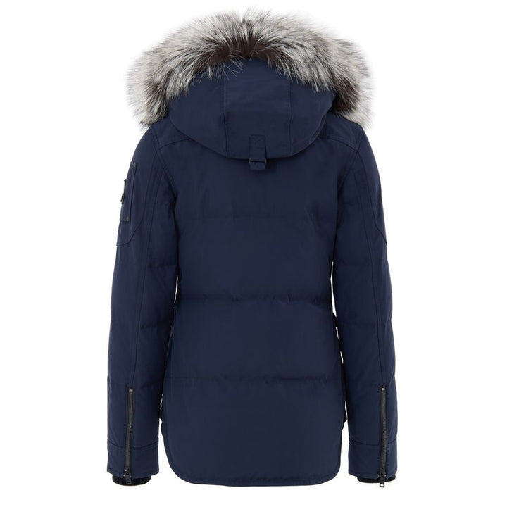 Moose Knuckles Blue Cotton Parka