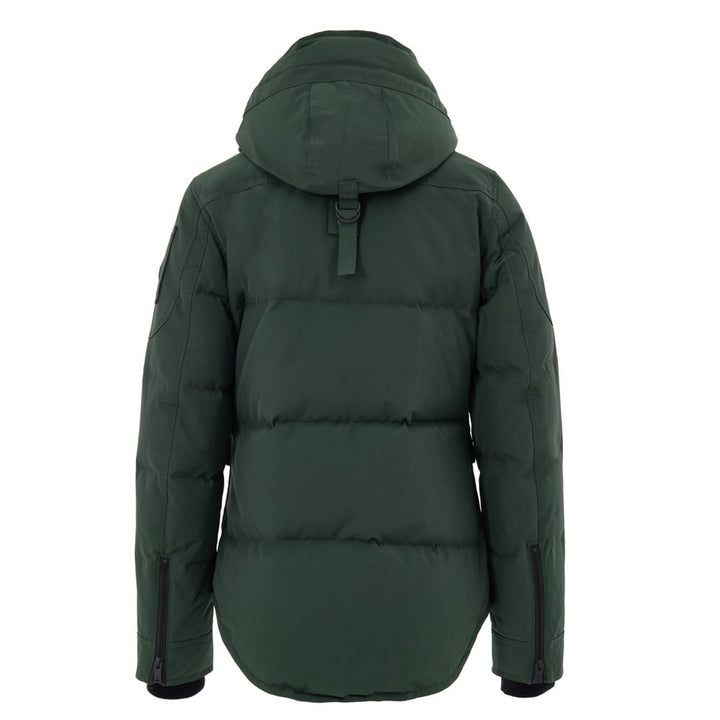 Moose Knuckles Green Nylon Coat