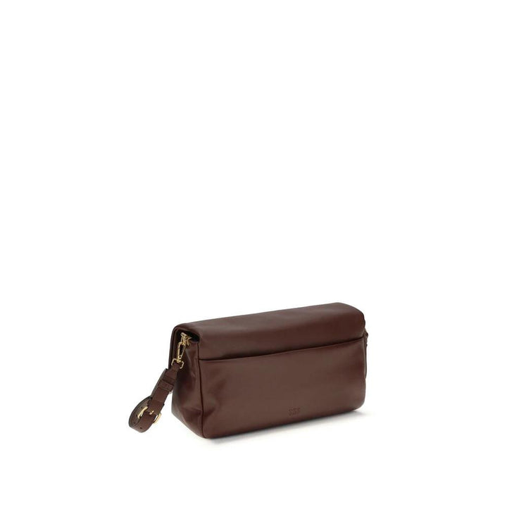 PINKO Sample Sale PINKO Brown Calf Leather Bos Taurus Shoulder Bag - | Designer outlet