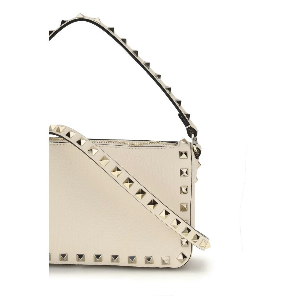 Valentino Garavani Sample Sale Valentino Garavani Beige Calf Leather Bos Taurus Shoulder Bag - | Designer outlet