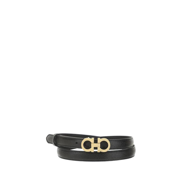 Ferragamo Sample Sale Ferragamo Brown Calf Leather Bos Taurus Thin Belt - | Designer outlet