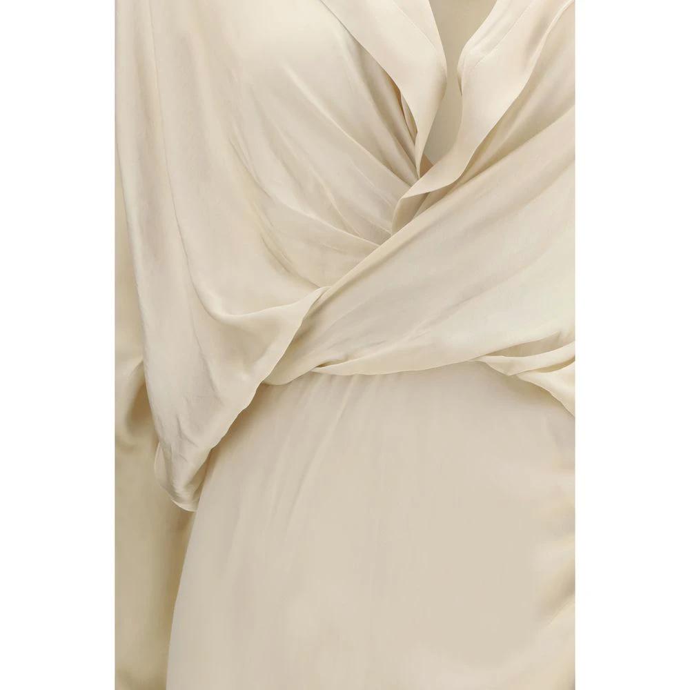 The Andamane Beige Viscose Casual Dress