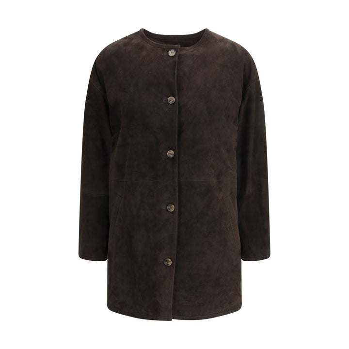 Loulou De Saison Brown Goatskin Coat