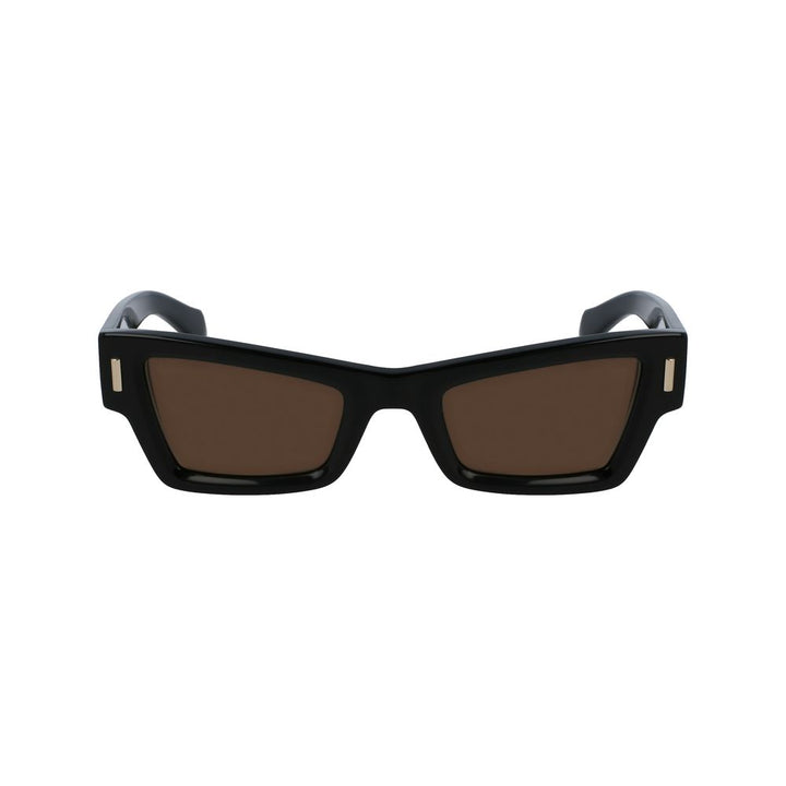 Ferragamo Black Acetate Sunglasses
