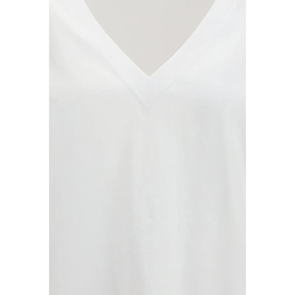 Loulou De Saison Sample Sale Loulou De Saison White Cotton Long Sleeve T-Shirt - | Designer outlet