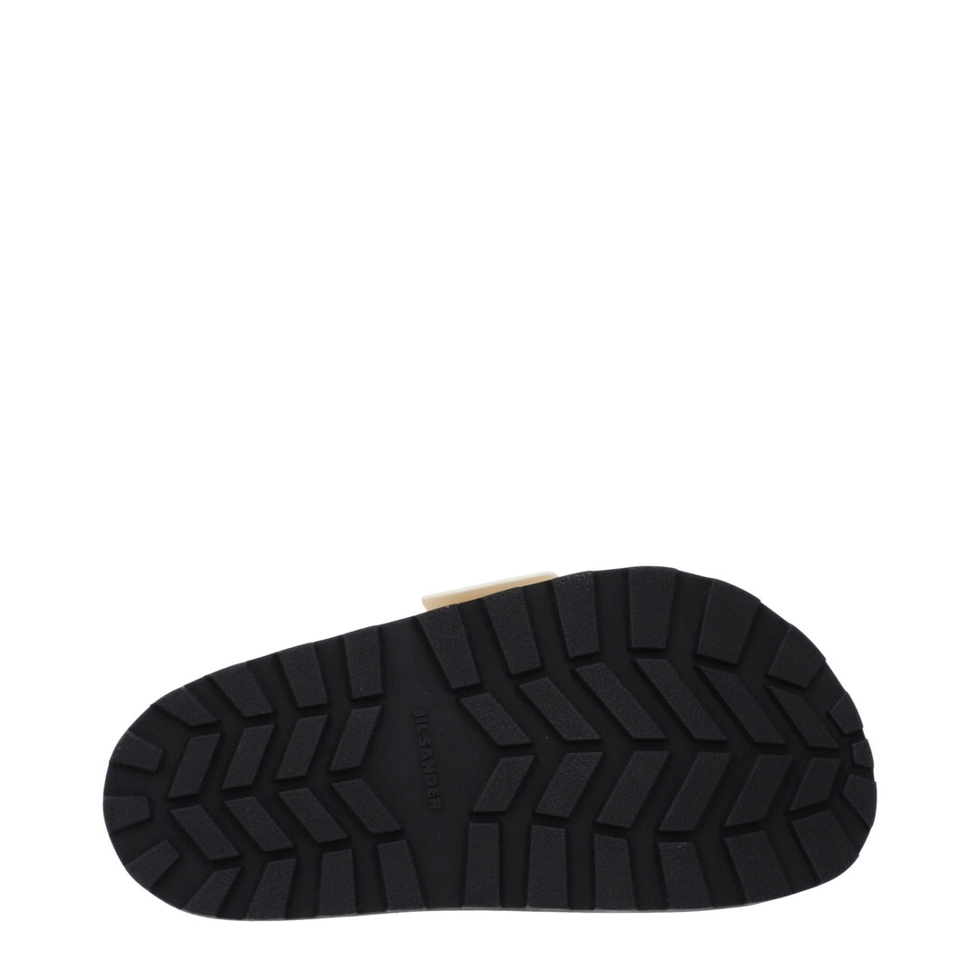 Jil Sander Beige Leather Sandals