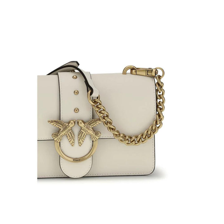 PINKO Sample Sale PINKO Beige Calf Leather Bos Taurus Shoulder Bag - | Designer outlet
