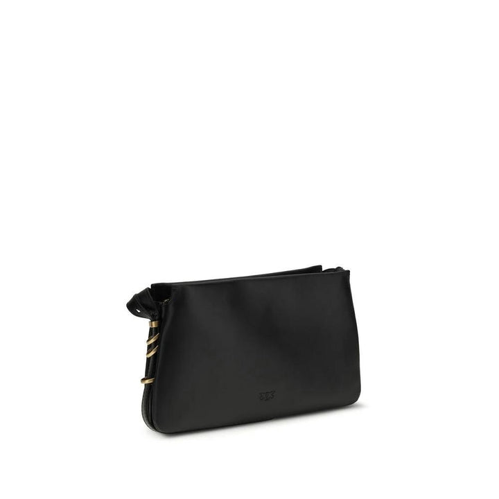 PINKO Sample Sale PINKO Black Calf Leather Bos Taurus Shoulder Bag - | Designer outlet