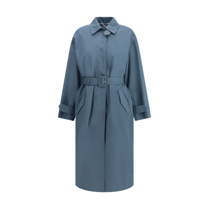 Fendi Blue Cotton Coat