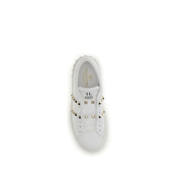 Valentino Garavani Sample Sale Valentino Garavani White Calf Leather Bos Taurus Platform Sneakers - | Designer outlet