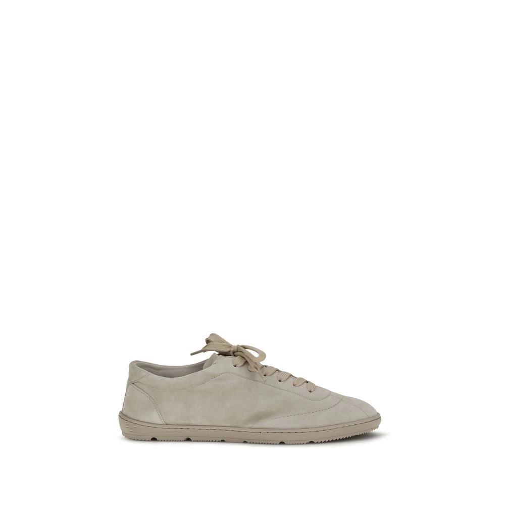 Brunello Cucinelli Sample Sale Brunello Cucinelli Beige Calf Leather Bos Taurus Low Top Sneakers - | Designer outlet