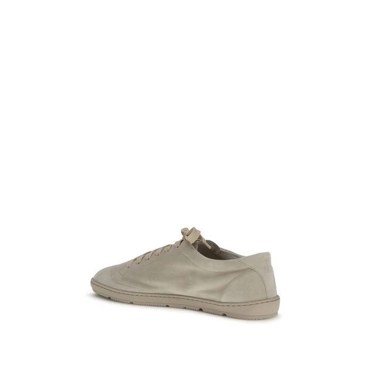 Brunello Cucinelli Sample Sale Brunello Cucinelli Beige Calf Leather Bos Taurus Low Top Sneakers - | Designer outlet