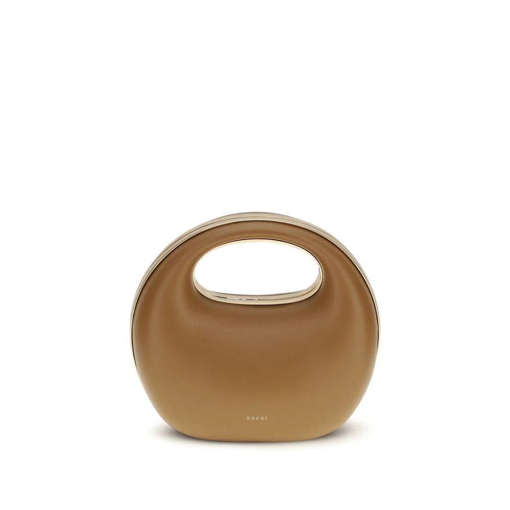 Sacai Sample Sale Sacai Brown Calf Leather Bos Taurus Handbag - | Designer outlet
