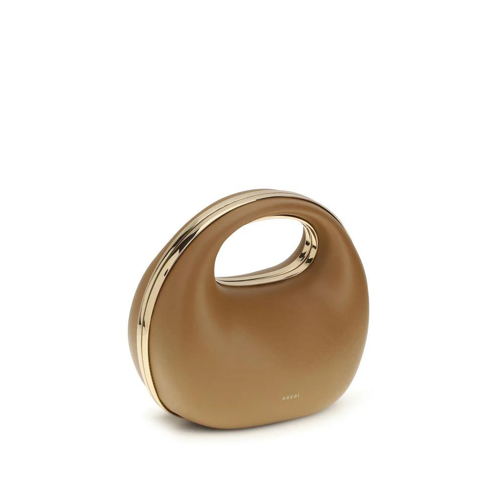 Sacai Sample Sale Sacai Brown Calf Leather Bos Taurus Handbag - | Designer outlet