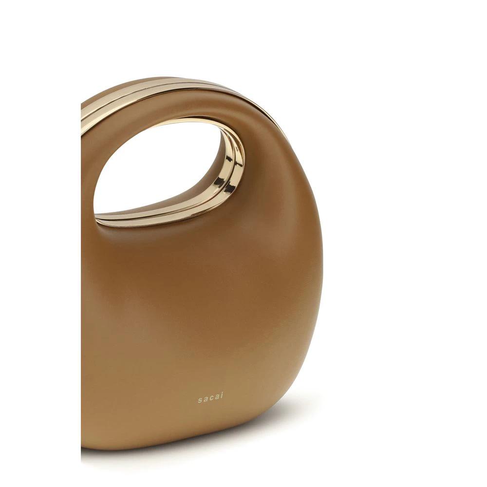 Sacai Sample Sale Sacai Brown Calf Leather Bos Taurus Handbag - | Designer outlet
