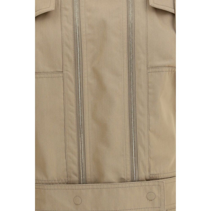 Fendi Beige Cotton Full-Length Jacket