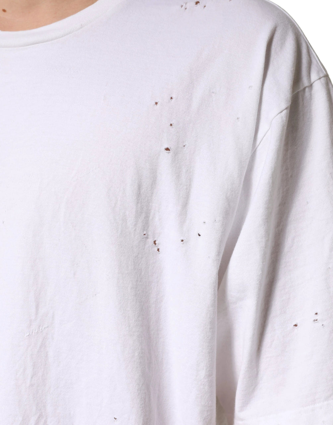 Dolce &amp; Gabbana Sample Sale Dolce &amp; Gabbana White Cotton Crewneck Short Sleeve T-Shirt - | Designer outlet