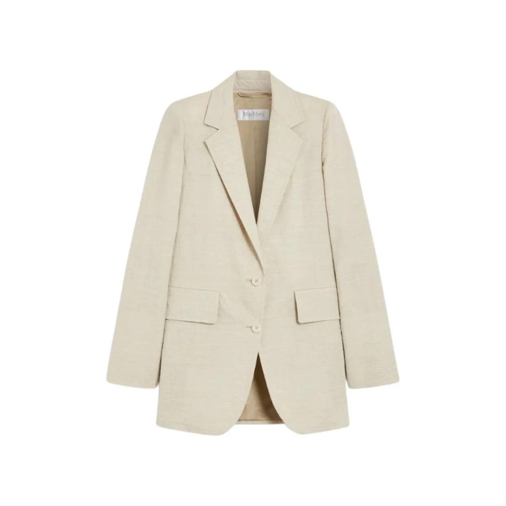 Max Mara Sample Sale Max Mara Beige Virgin Wool Blazer - | Designer outlet