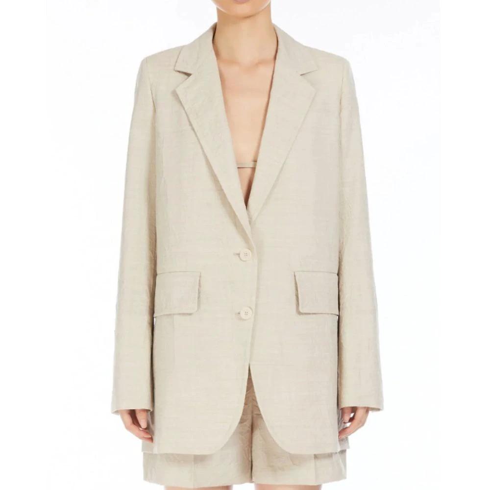 Max Mara Sample Sale Max Mara Beige Virgin Wool Blazer - | Designer outlet