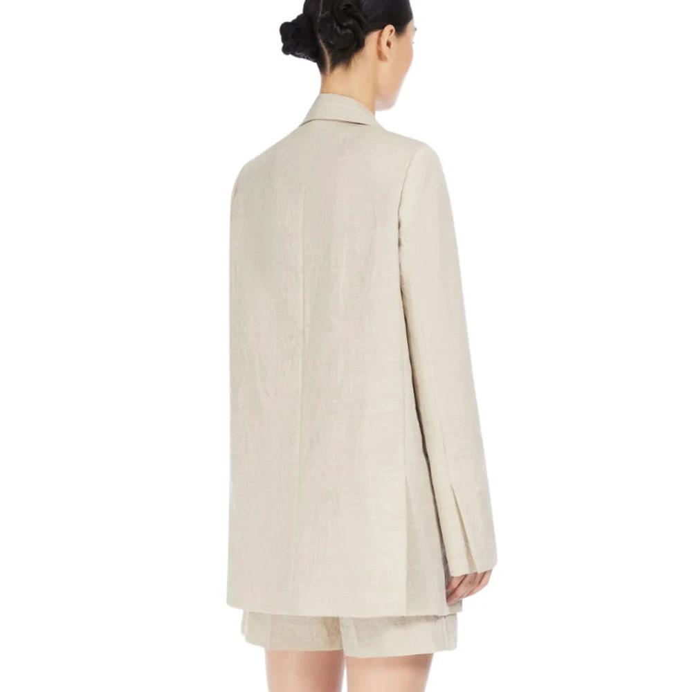 Max Mara Sample Sale Max Mara Beige Virgin Wool Blazer - | Designer outlet