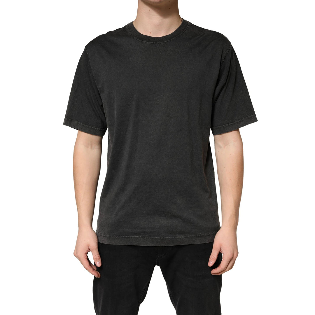 Dolce &amp; Gabbana Sample Sale Dolce &amp; Gabbana Black Cotton Crewneck Short Sleeve T-Shirt - | Designer outlet