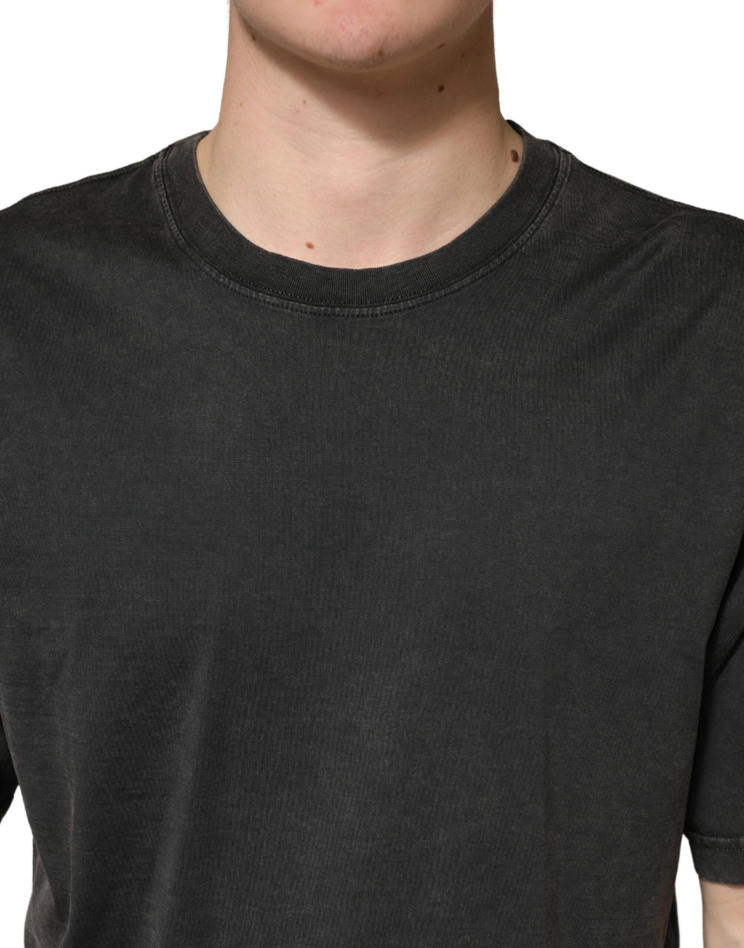 Dolce &amp; Gabbana Sample Sale Dolce &amp; Gabbana Black Cotton Crewneck Short Sleeve T-Shirt - | Designer outlet