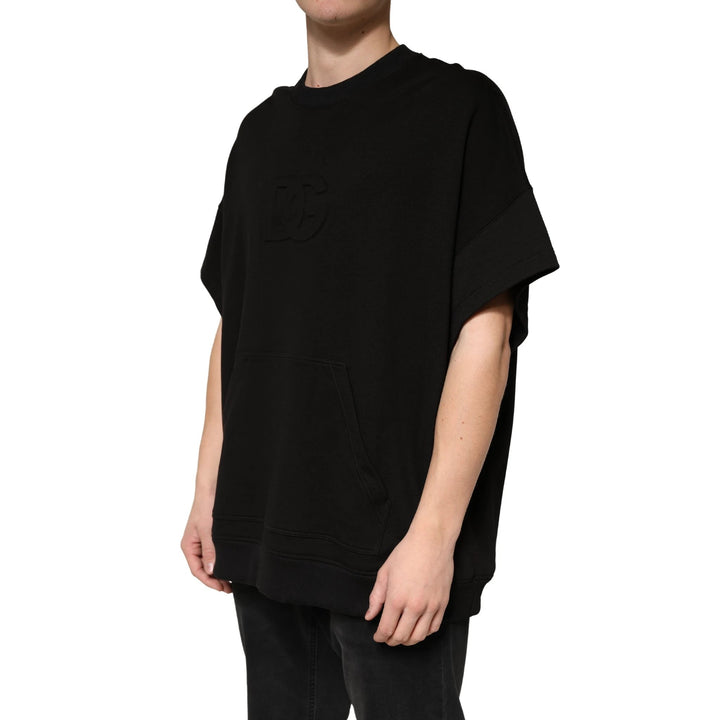 Dolce &amp; Gabbana Sample Sale Dolce &amp; Gabbana Black Cotton Crewneck Short Sleeve T-Shirt - | Designer outlet