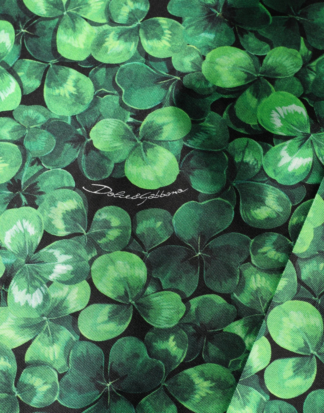 Dolce &amp; Gabbana Sample Sale Dolce &amp; Gabbana Green Clover Print Sleeveless A-Line Dress - | Designer outlet