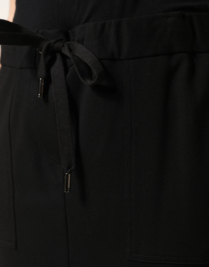 Dolce &amp; Gabbana Sample Sale Dolce &amp; Gabbana Black Cotton Drawstring Long Maxi Cargo Skirt - | Designer outlet