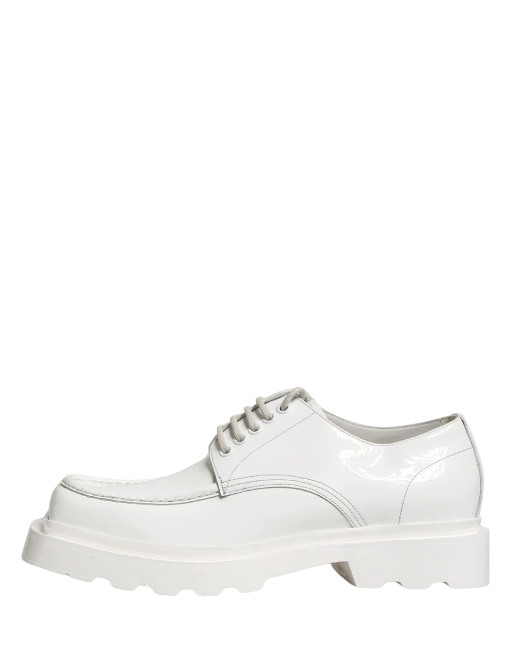 Dolce &amp; Gabbana Sample Sale Dolce &amp; Gabbana White Leather Chunky Sole Derby Shoes - | Designer outlet